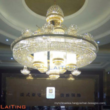 Huge size crystal ceiling hall lighting church chandelier